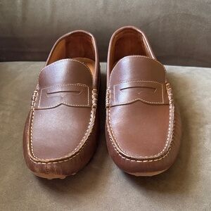 Johnston & Murphy Athens Penny Leather Slip-Ons loafers